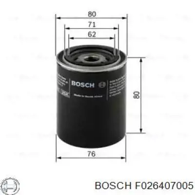 Масляний фільтр двигуна Bosch F026407005 ціна, від 5.04 USD