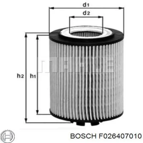 F026407010 Bosch Фільтр масла