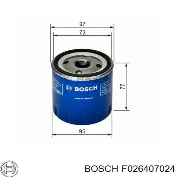 F026407024 Bosch Фільтр масла