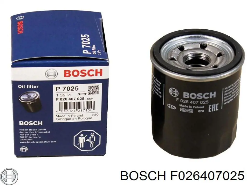 Фільтр масляний Bosch F026407025