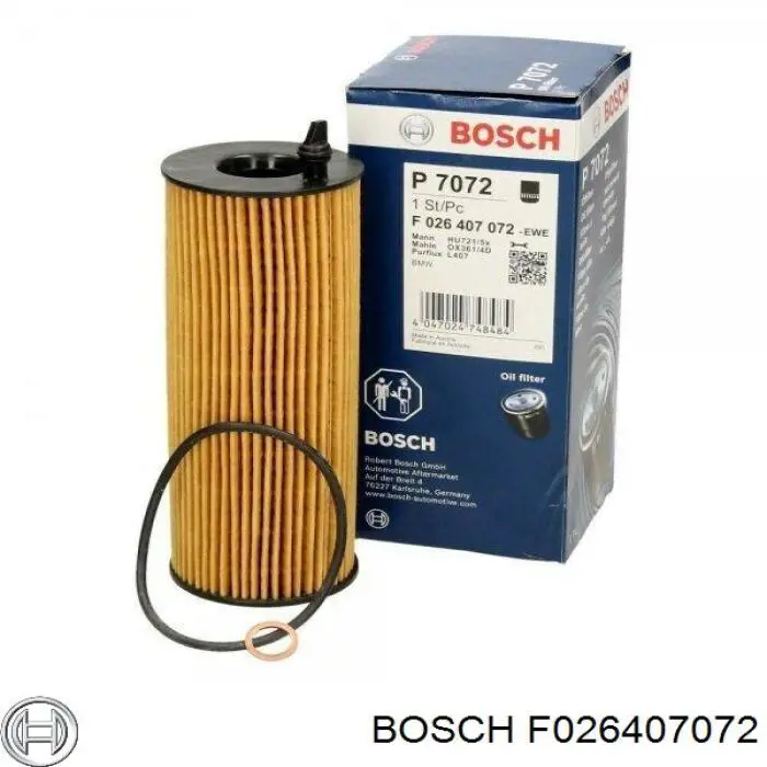 Масляний фільтр двигуна Bosch F026407072 ціна, від 10.77 USD