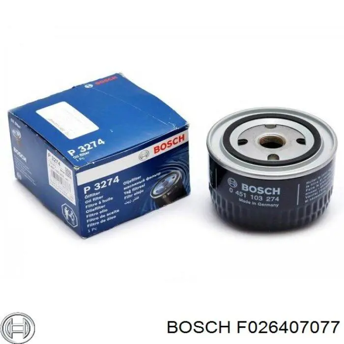 Масляний фільтр двигуна Bosch F026407077 ціна, від 5.58 USD