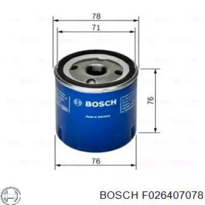 F026407078 Bosch Фільтр масла