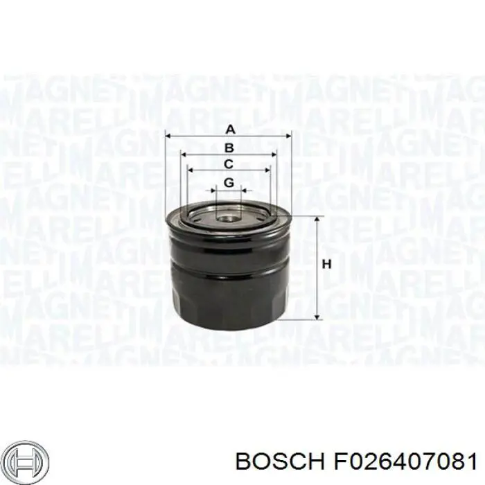 F026407081 Bosch Фільтр масла