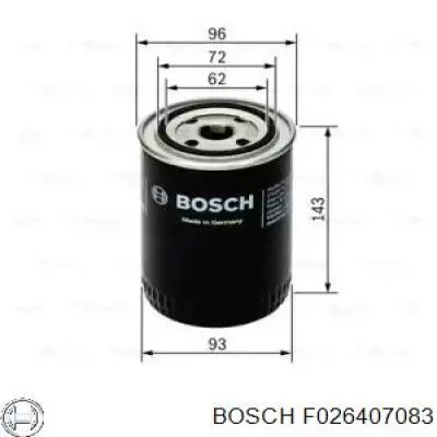 Фільтр масляний Bosch F026407083