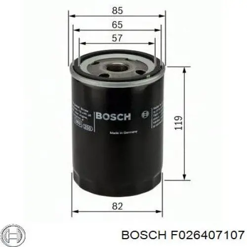 F026407107 Bosch Фільтр масла