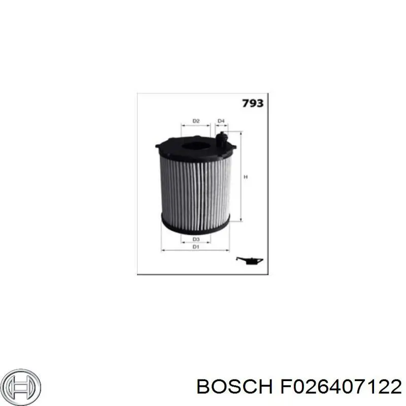Масляний фільтр F026407122 Bosch