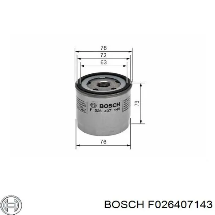 F026407143 Bosch Фільтр масла