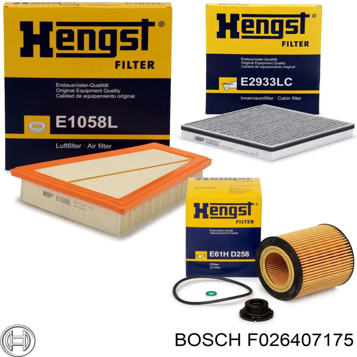 Масляний фільтр двигуна Bosch F026407175 ціна, від 9.61 USD