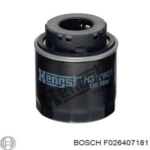 Масляний фільтр двигуна Bosch F026407181 ціна, від 9.82 USD