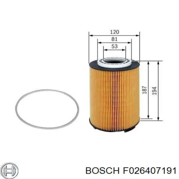 Фільтр масляний F026407191 Bosch