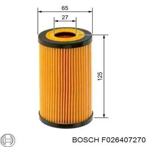 Масляний фільтр F026407270 Bosch