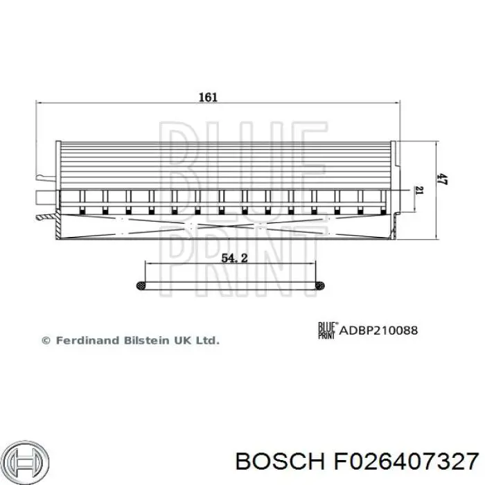 Масляний фільтр двигуна Bosch F026407327 ціна, від 7.76 USD