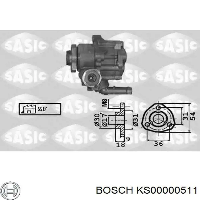 Насос ГУР KS00000511 Bosch