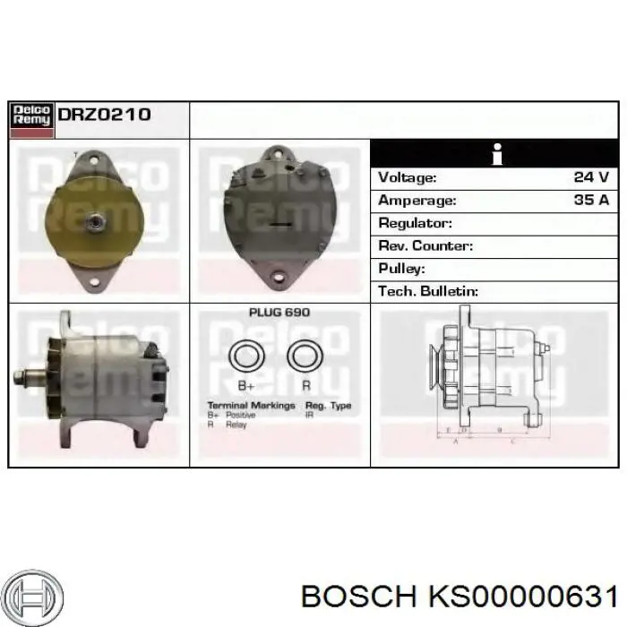 Насос гідропідсилювача керма Bosch KS00000631