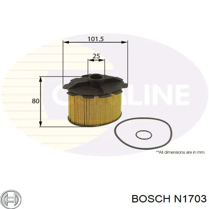 N1703 Bosch Фільтр палива