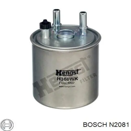 Фільтр тонкого очищення палива Bosch N2081 ціна, від 17.94 USD