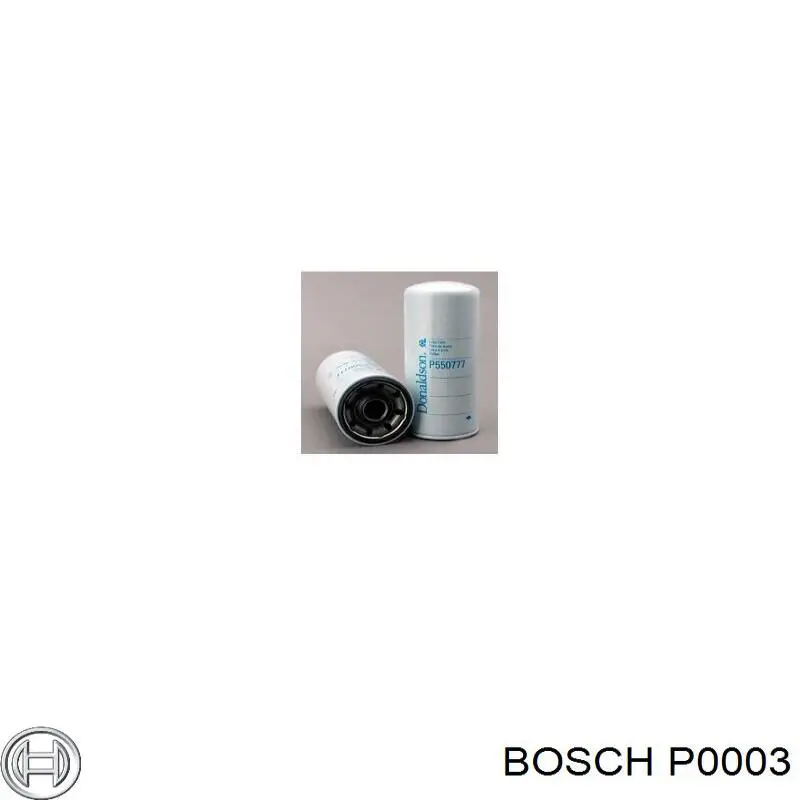 Фільтр масляний P0003 Bosch