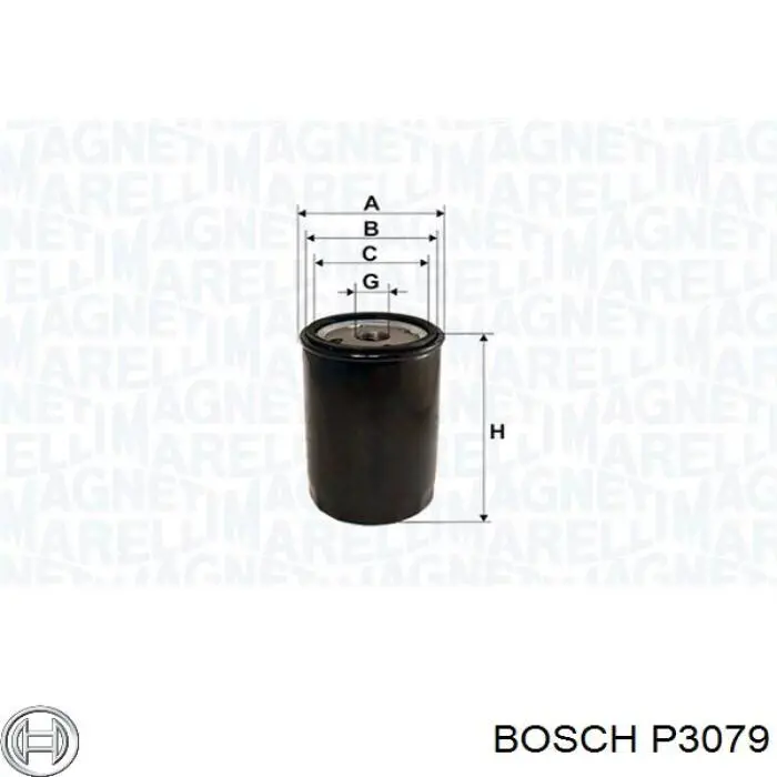 Корпус масляного фільтра Bosch P3079 ціна, від 3.38 USD