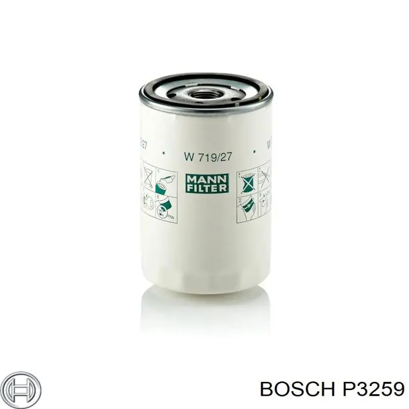 P3259 Bosch Фільтр масла