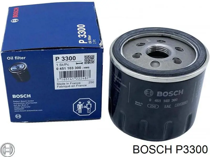 Масляний фільтр P3300 Bosch