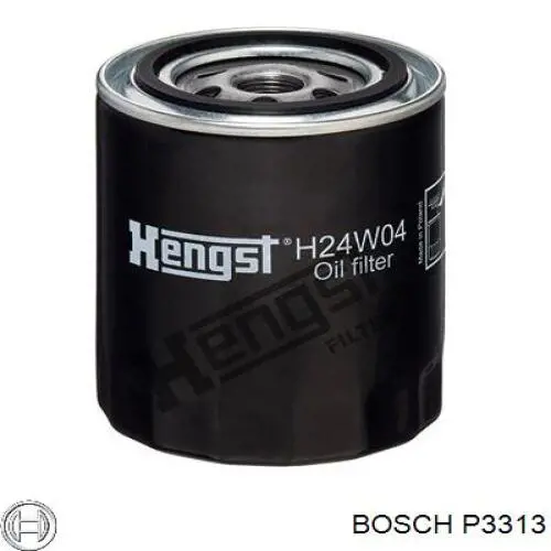 Масляний фільтр двигуна Bosch P3313 ціна, від 6.91 USD