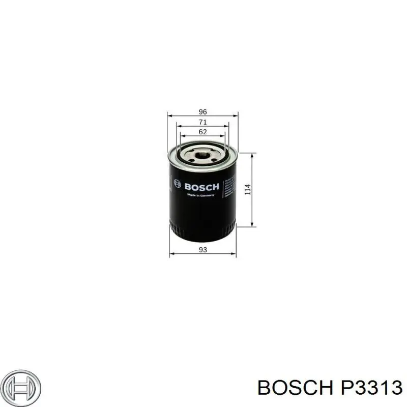 Масляний фільтр P3313 Bosch