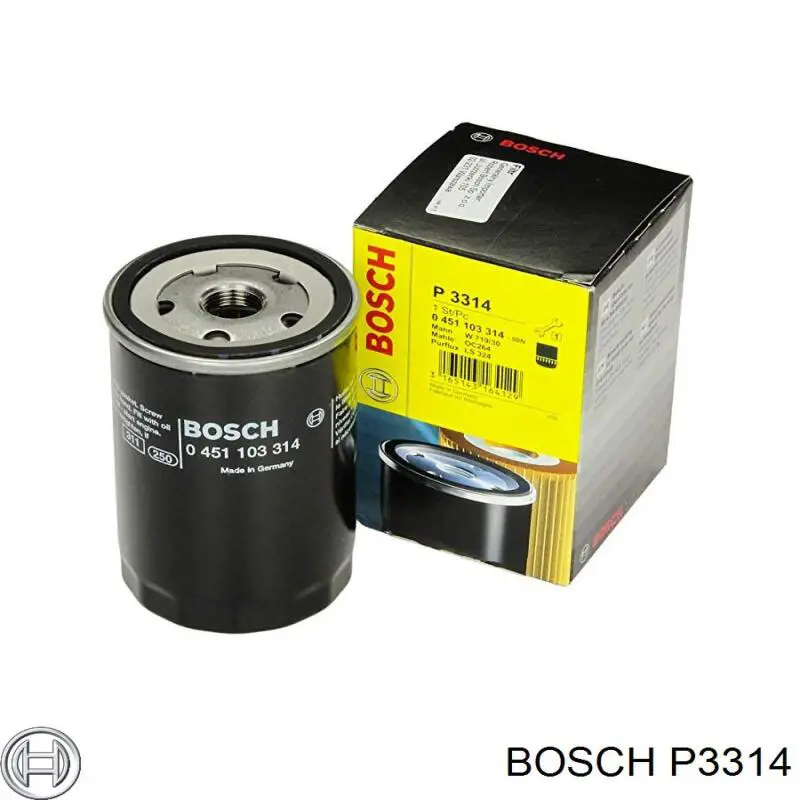 Фільтр масляний P3314 Bosch