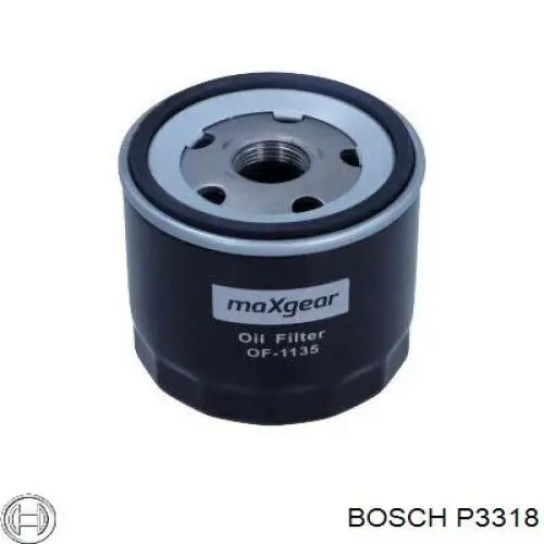Масляний фільтр P3318 Bosch