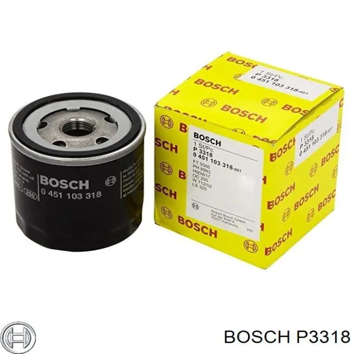Купити P3318 Bosch Фільтр очищення масла відцентровий