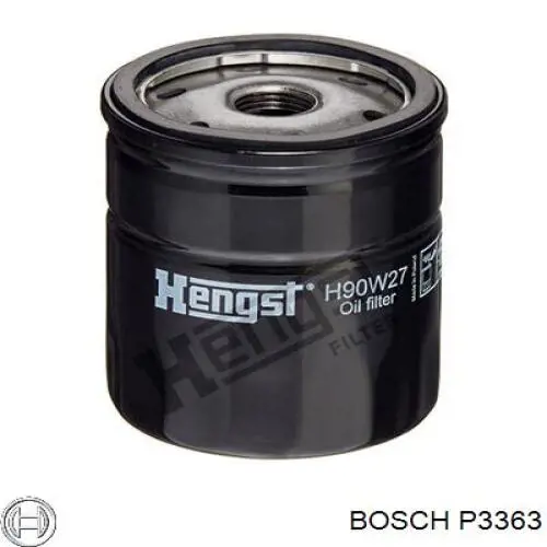 Масляний фільтр двигуна Bosch P3363 ціна, від 244.22 UAH