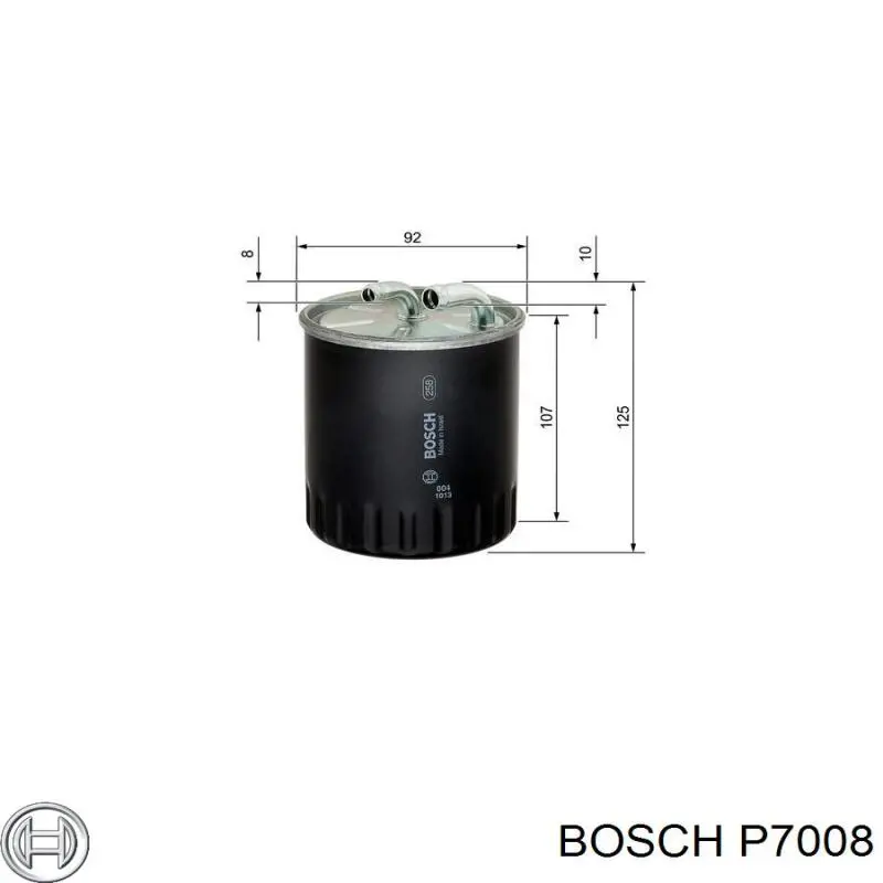 P7008 Bosch Фільтр масла