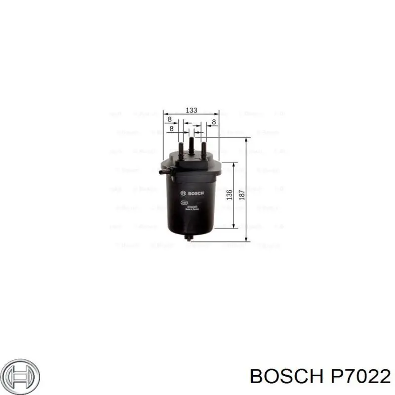 Масляний фільтр P7022 Bosch