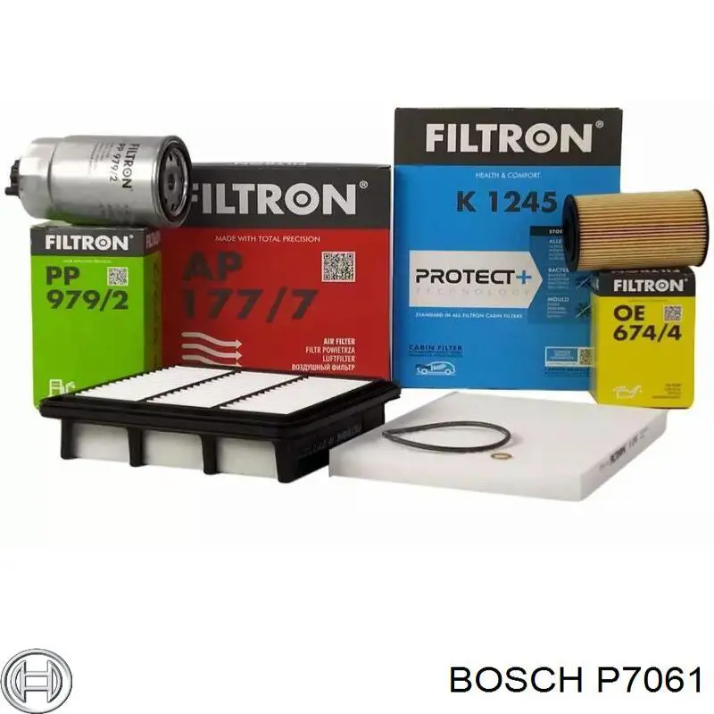 Масляний фільтр двигуна Bosch P7061 ціна, від 5.39 USD