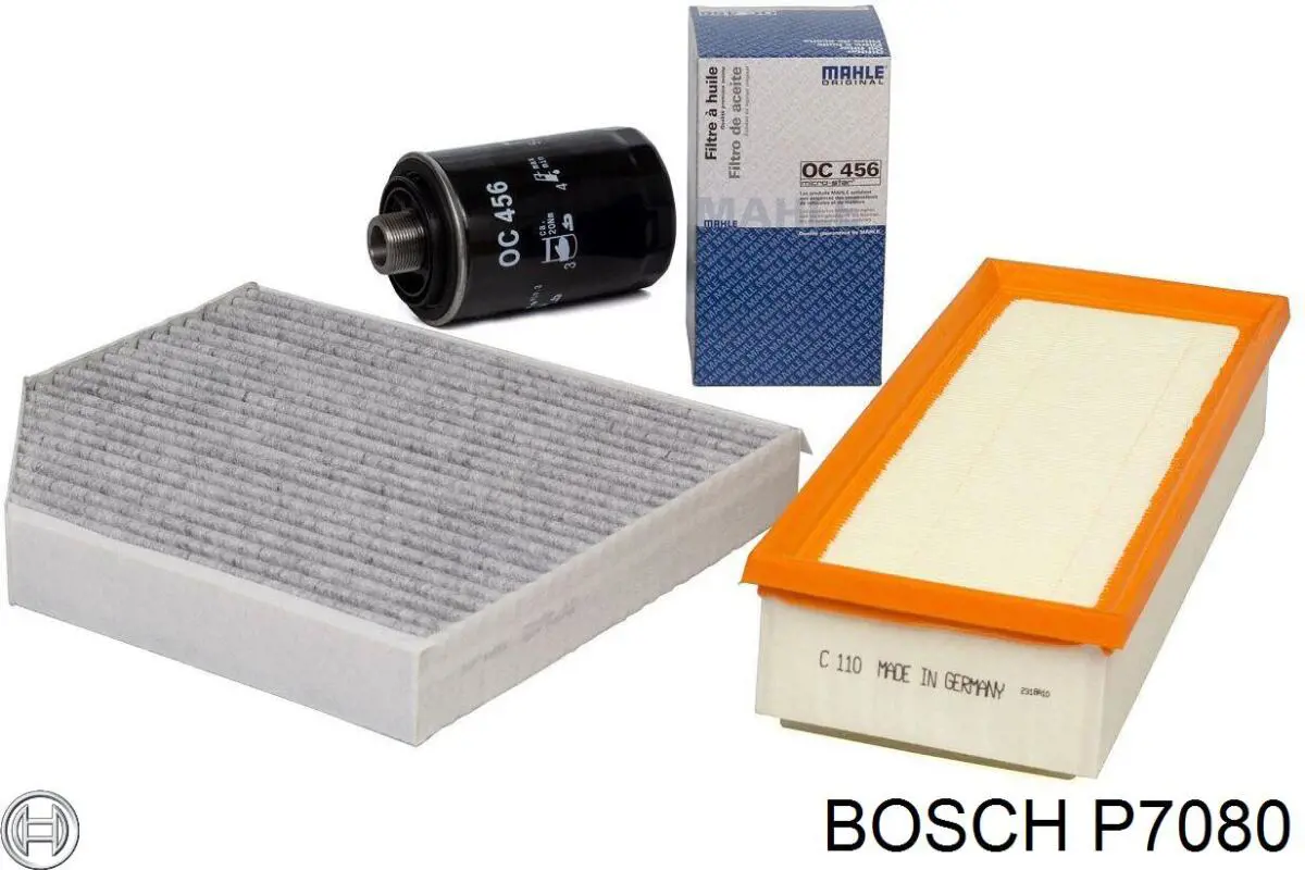 Масляний фільтр двигуна Bosch P7080 ціна, від 12.91 USD