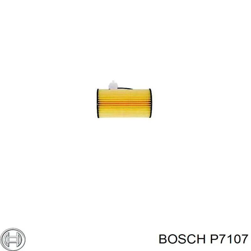 Масляний фільтр двигуна Bosch P7107 ціна, від 7.29 USD