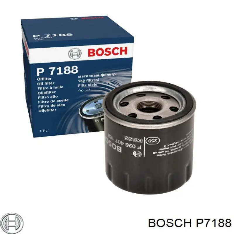 Масляний фільтр P7188 Bosch
