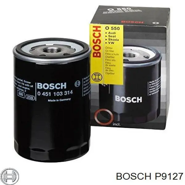 Купити P9127 Bosch Фільтр очищення масла відцентровий