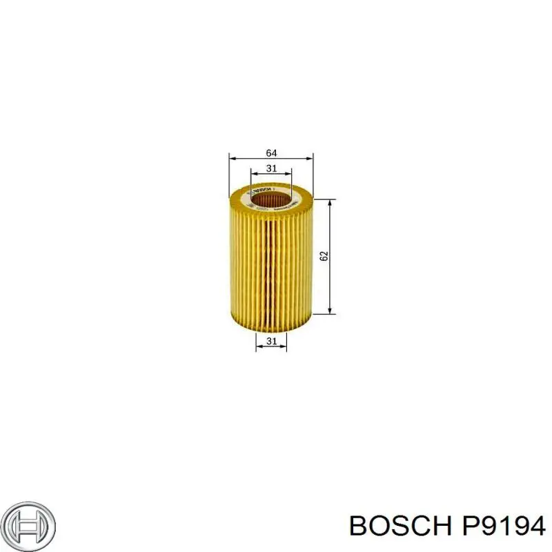 P9194 Bosch Фільтр масла