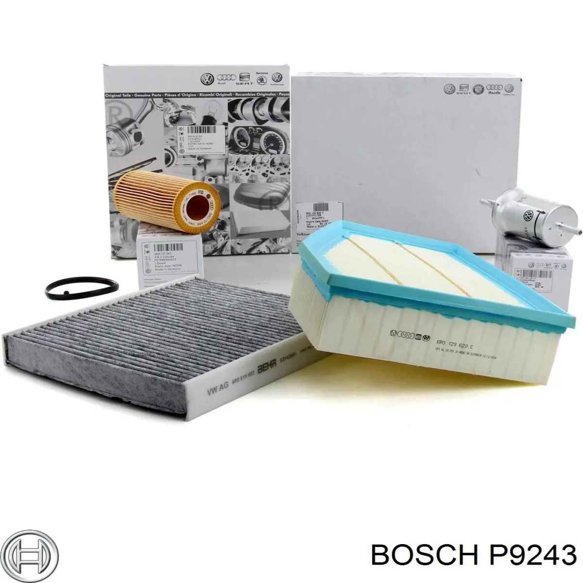Масляний фільтр двигуна Bosch P9243 ціна, від 4.37 USD