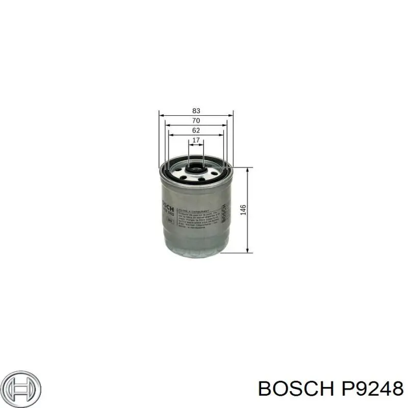 P9248 Bosch Фільтр масла