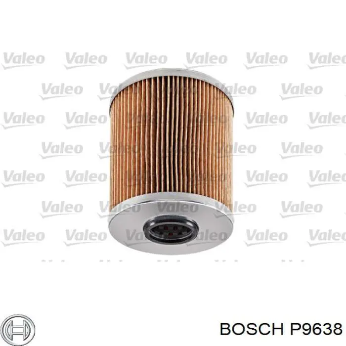 Масляний фільтр двигуна Bosch P9638 ціна, від 5.61 USD
