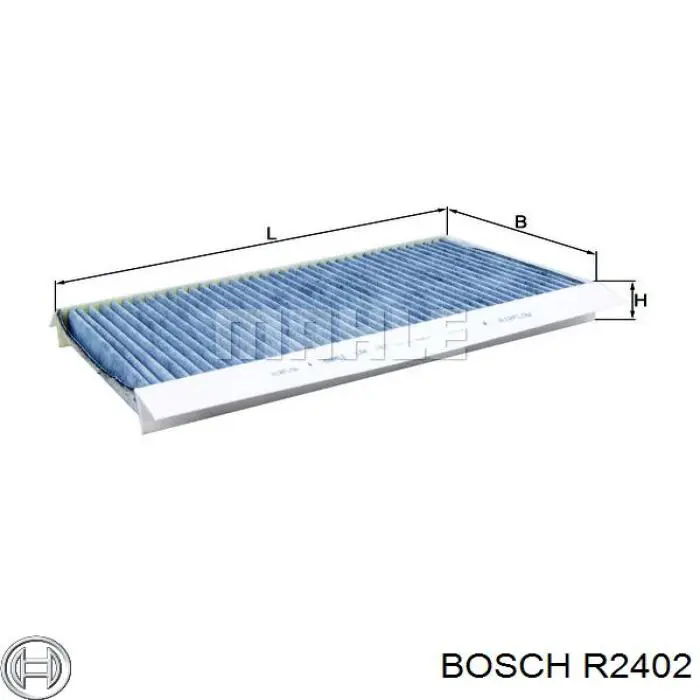 Фільтр повітряний обігрівача Bosch R2402 ціна, від 22.94 USD
