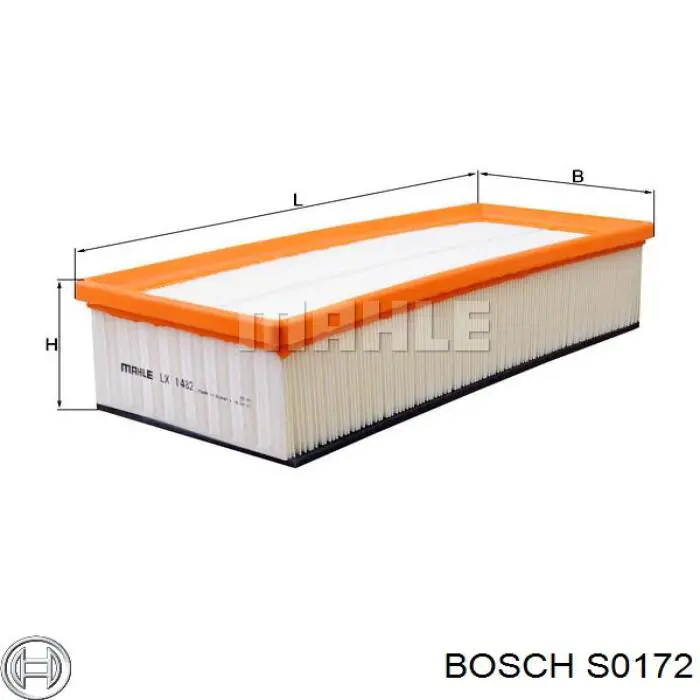 Повітряний фільтр S0172 Bosch