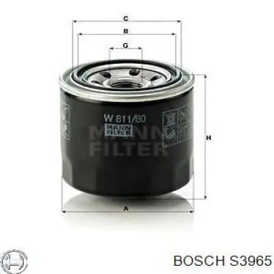 S3965 Bosch фільтр повітряний
