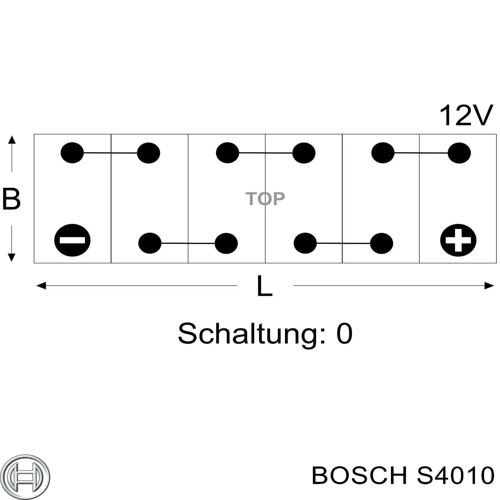 S4010 Bosch акумуляторна батарея, акб