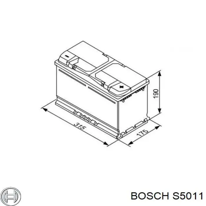 Акумуляторна батарея, АКБ S5011 Bosch