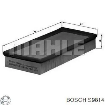 S9814 Bosch Повітряний фільтр двигуна