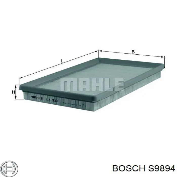 S9894 Bosch Повітряний фільтр двигуна