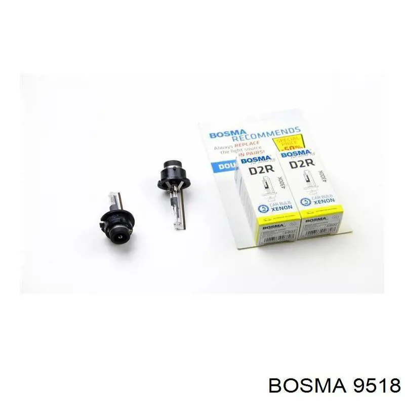 Купити 9518 Bosma Лампочка ксеноновая